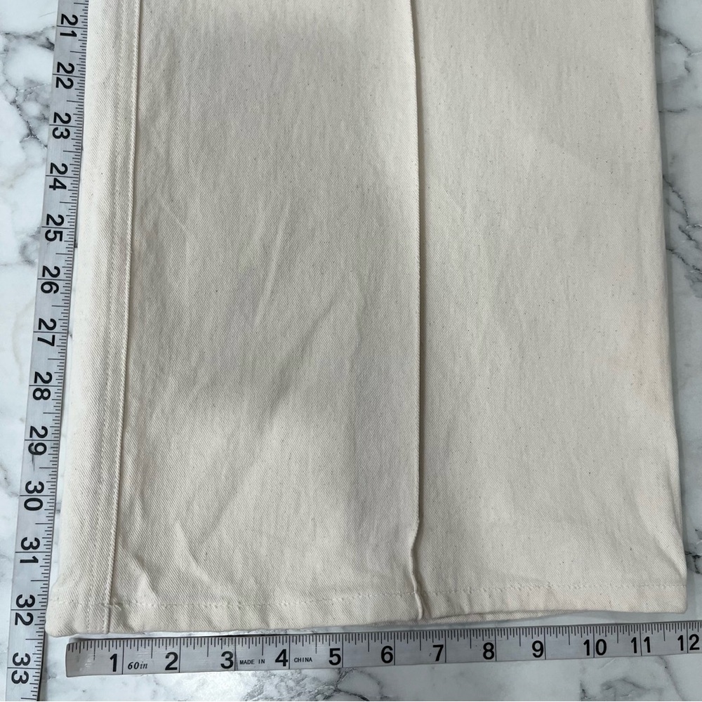 Isabel Marant Pants Creamy White (Ecru) Dilemony Denim Trousers 38 U.S Size 6 - Picture 11 of 16